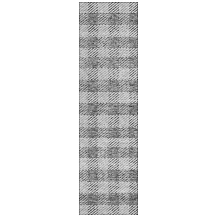 Colzie Flatweave Checkered Indoor / Outdoor Rug