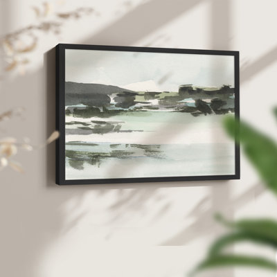 Turquoise Marsh II -Framed Print - Restickable