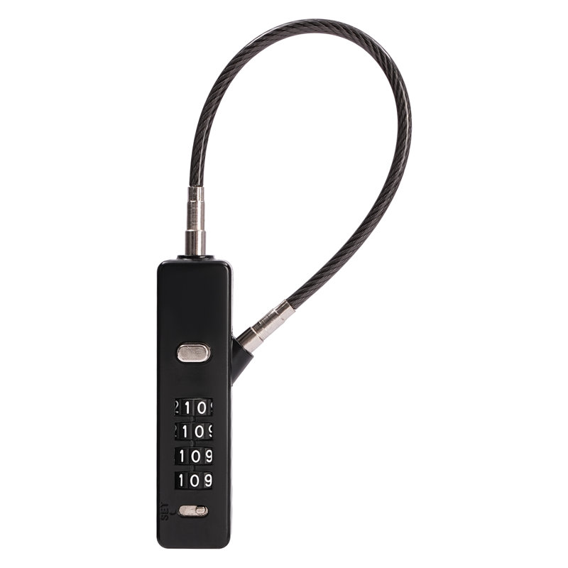 CNCEST Black Cable Lock with Combination