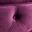 Velours fuchsia moderne avec repose-pieds capitonné contemporain