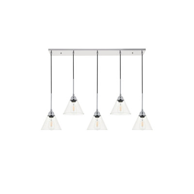 Luminaire suspendu conique à 5 lumières Harlingen