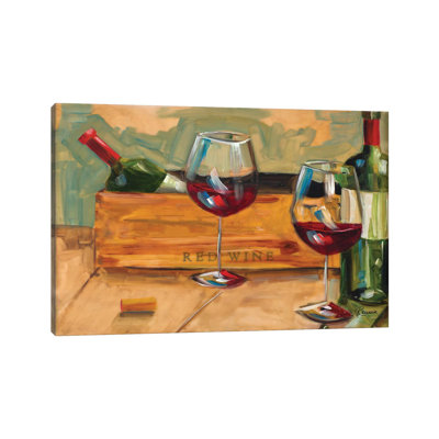 «Red Wine» par Heather A. French-Roussia, reproduction d'art sur toile tendue