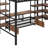 Farmersburg Full Size Metal Loft Bed With Low Storage Table-1622556043