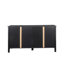 Armoire avec 4 portes et 4 tablettes ouvertes