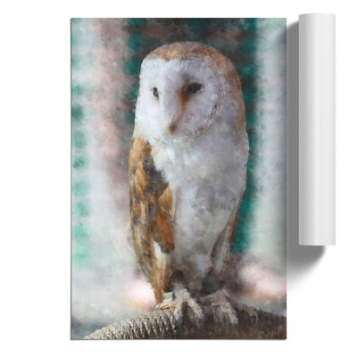 Barn Owl Painting - Frameless Print