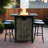 28 - Inch Square Fire Pit Table With 50000 Output, Steel And Frame, Weather , For Outdoor Garden Gathering Propane Gas Lid, Rocks, Rain Cover, Approved, Ideal Gatherings