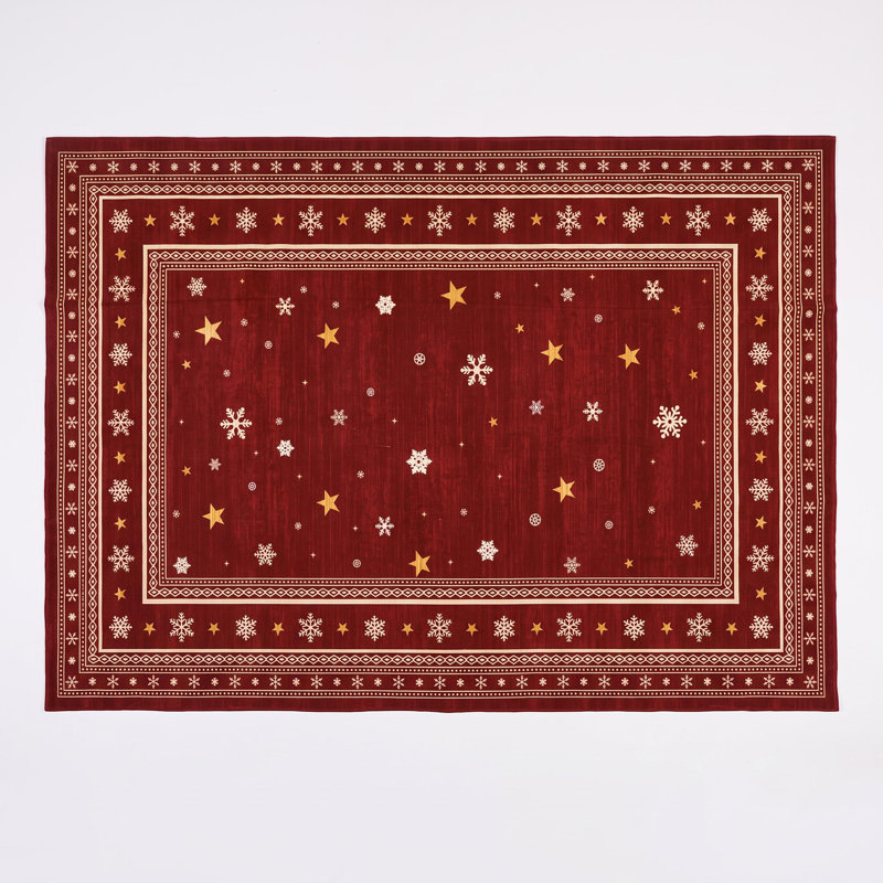 Rectangle Geometric Washable Area Rug, 60x180cm