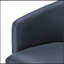 Fauteuil demi-tonneau pivotant en similicuir-138128666