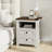 Nightstands With Charging Station, Rustic 18 Inch Bedside Table With 2 Storage Drawers And Open Shelf-2092603972-2092603975