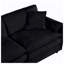Canapé inclinable surdimensionné en chenille à 2 places avec repose-pieds mobile - salon modulaire doux pour le salon-47032309