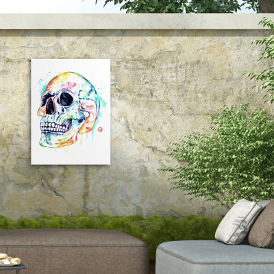 Lisa Whitehouse Skull Outdoor  Canvas