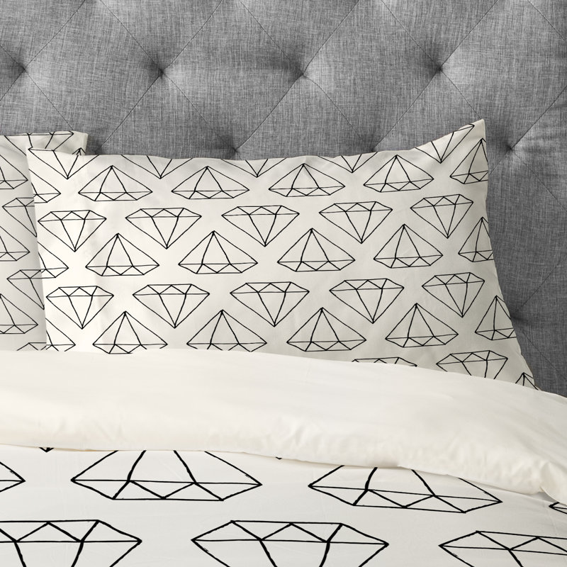Wesley Bird Diamond Print 2 Pillowcase, King