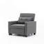 Canapé futon, fauteuil convertible, canapé-lit escamotable 3 en 1 avec ports USB