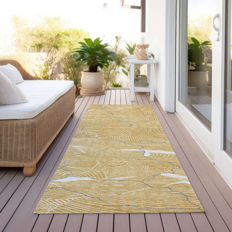  Machine Washable Indoor/Outdoor Chayden ACN1048 Rug, Runner 2'3" x 7'6"