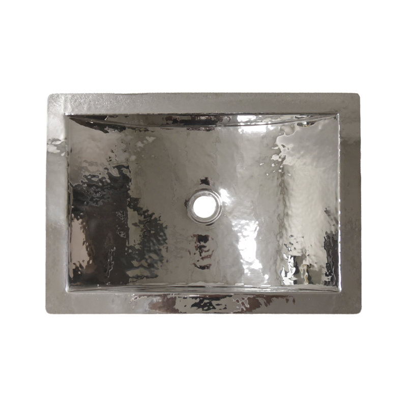 Avila Rectangular Undermount Bathroom Sink, Foundry Polished Nickel