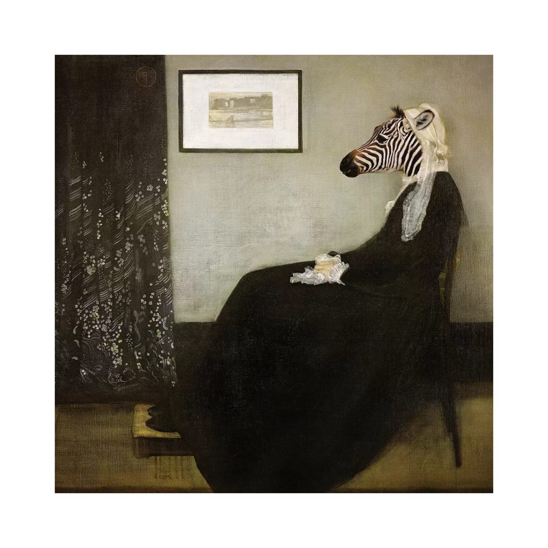Whistlers Mom by Karen Burke - Wrapped Canvas Painting, 30.48 cm H x 30.48 cm W