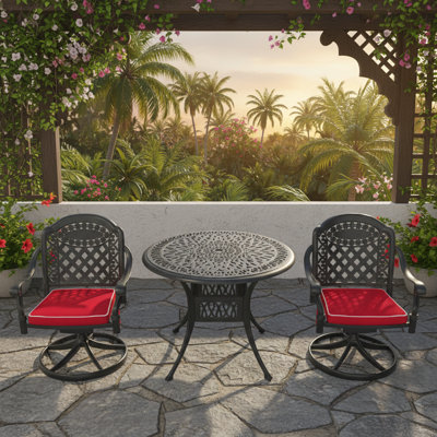 3-Piece All-Weather Cast Aluminum Dining Set