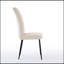 Ensemble de 2 chaises de salle à manger réglables en velours beige-709806166