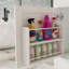 Ensemble de meuble-lavabo moderne 43 po avec plateau en fritté blanc Carrara, armoire de salle de bain multifonctionnelle avec portes et tiroir, structure solide et panneau de fibres à densité moyenne (trois trous de robinet)