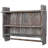 Torched Wood Wall Mounted 3 Tier Bathroom Shelf Storage Display Rack With 23-Inch Towel Bar