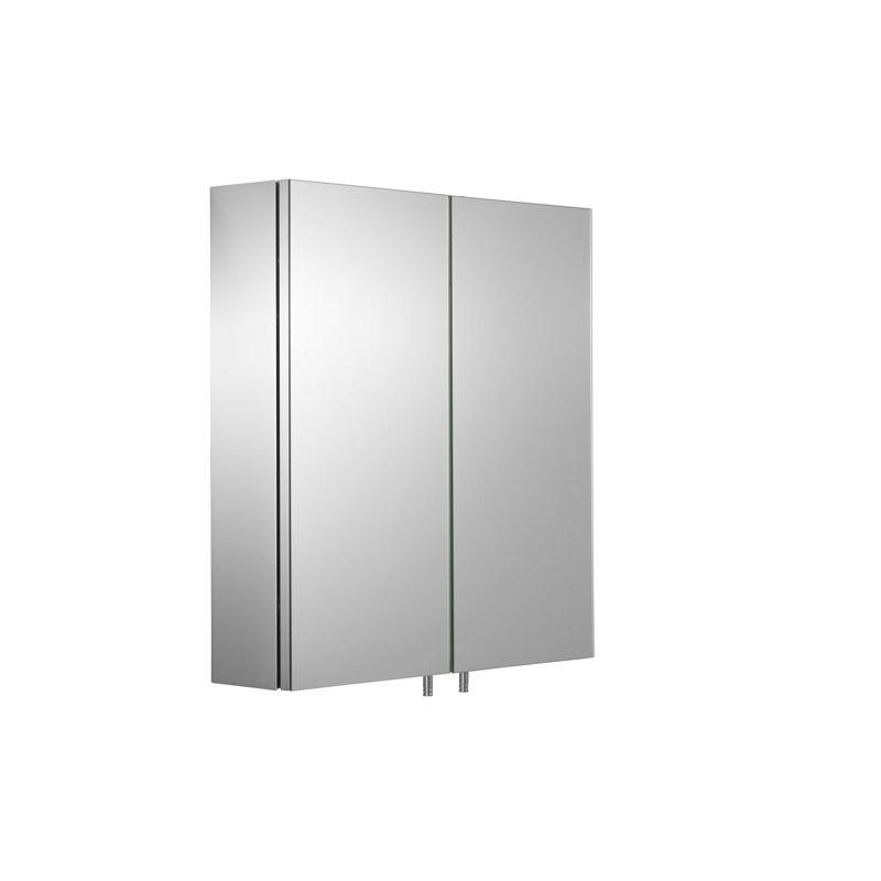 Cullen Double Door Stainless Steel Bathroom Mirror Cabinet