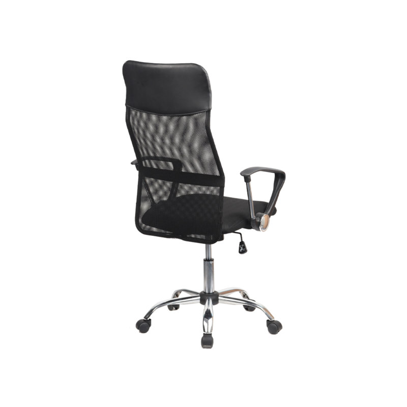 Office Chair with Headrest, Black