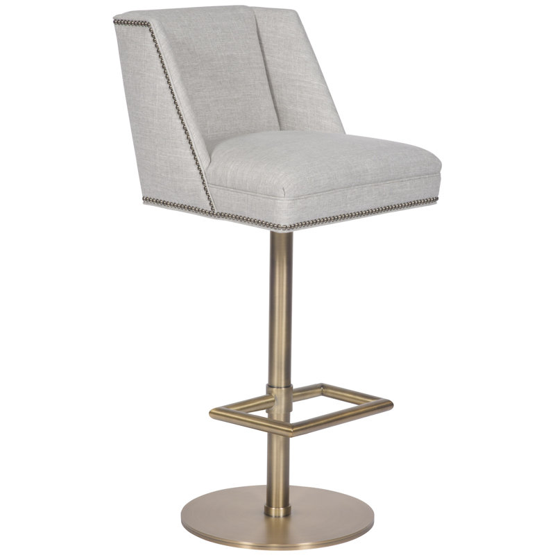 Ace Barstool, Polyester Blend-Tuck Linen