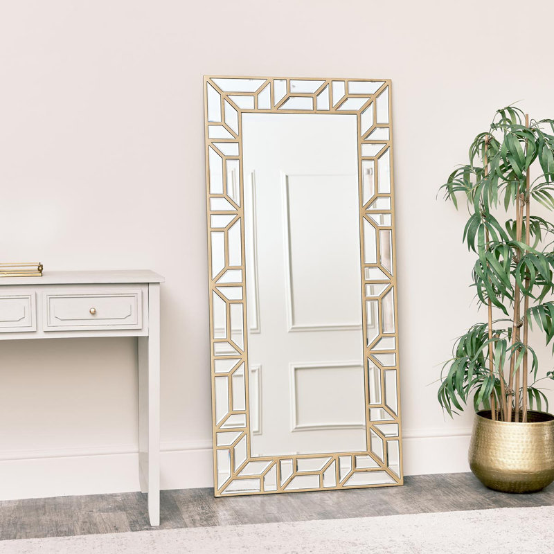 Akain Flat Mirror, Gold