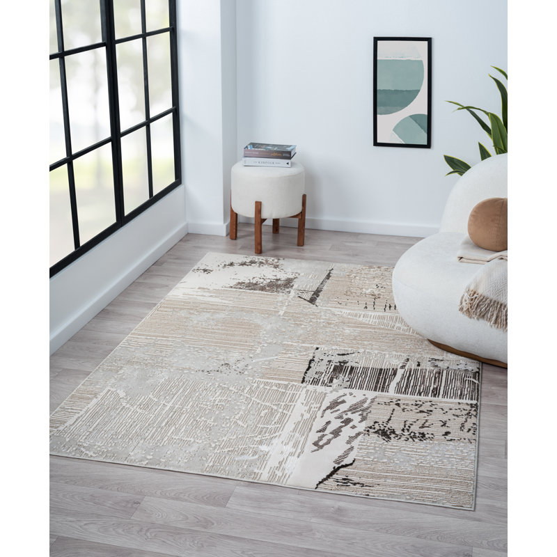 Aelish Abstract Indoor Rug, Rectangle 9'6" x 12'6"