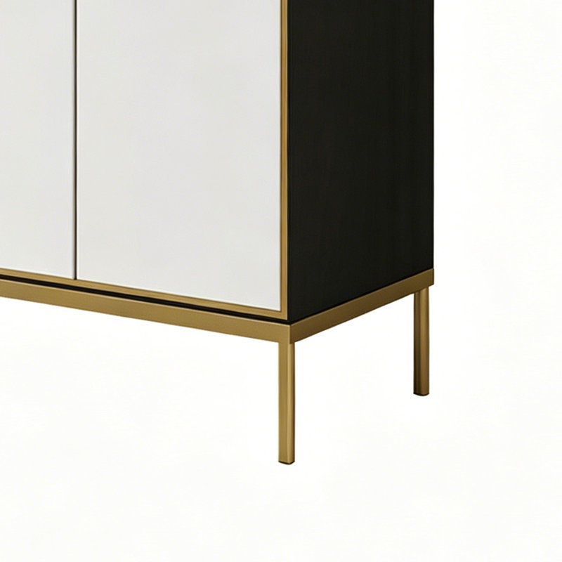 Modern Abstract Art Ash Wood Storage Cabinet