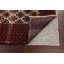 Tapis ivoire / rouge en laine noué à la main de conception unique 3 pi 7 po x 6 pi 4 po années 1990 Hawwa