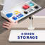 VIVO Desktop Dry Erase Board with Hidden Storage, 16" x 7" Glass Whiteboard