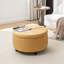 Repose-pieds rond avec rangement en velours Bula-943753748