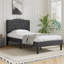 Twin Size Upholstered Bed with Adjustable Headboard, Twin Platform Bedframe Set of 2, Wooden Slats Support, No Box Spring Needed-88101638
