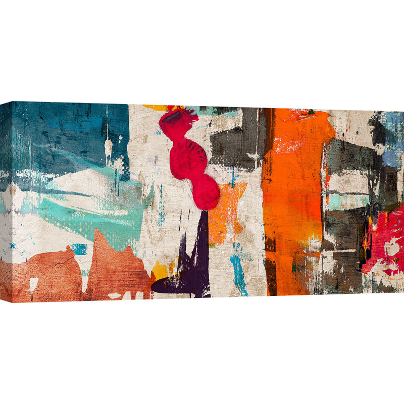 Colours Royale by Anne Munson - Wrapped Canvas Painting, 50cm H x 100cm W x 4cm D