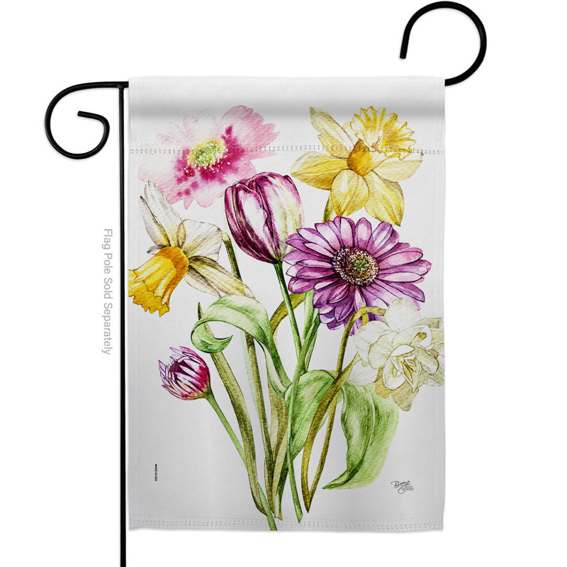 Double Sided 18.5'' H x 13'' W Polyester Garden Flag