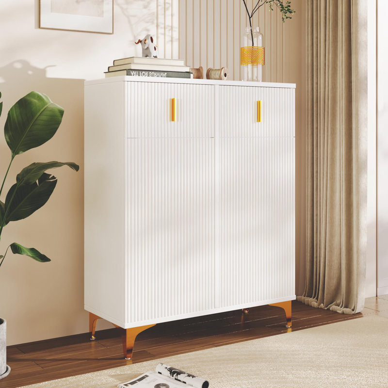 Sideboard With 2 Doors And 2 Drawers, White