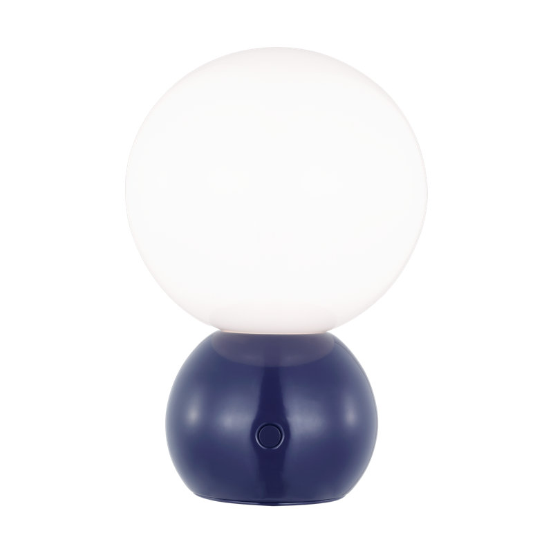 Mini lampe de table portative Anthony, Bleu marine