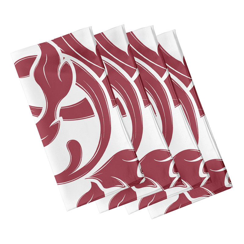 Ensemble de serviettes 4 pièces Selina, Rouge