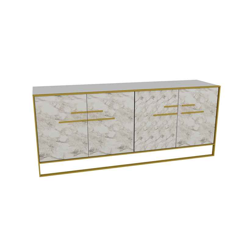 Buffet Mario de 70,87 pi de largeur, Blanc