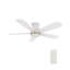 Ventilateur de plafond encastré à DEL à 5 pales de 48 po avec télécommande et ensemble d'éclairage inclus.-857114374