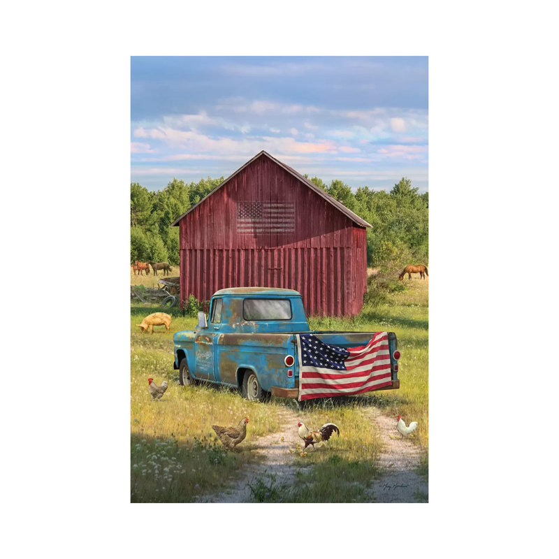 Summer Farm - Wrapped Canvas Print, 66.04 cm H x 45.72 cm W x 1.91 cm D
