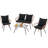 Outdoor 4 Pieces Patio Conversation Set With Cushions-1973913287