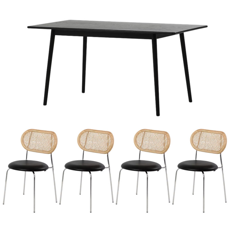 Ensemble de salle à manger rectangulaire, 5