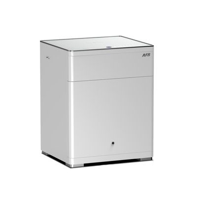 16.93"Home security silver-colored all-steel fingerprint password safe cabinet