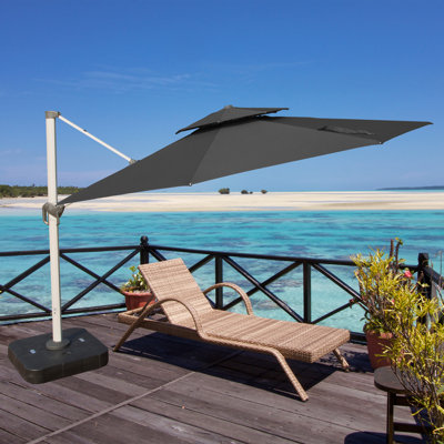 Jiaxian 137.8'' Cantilever Umbrella