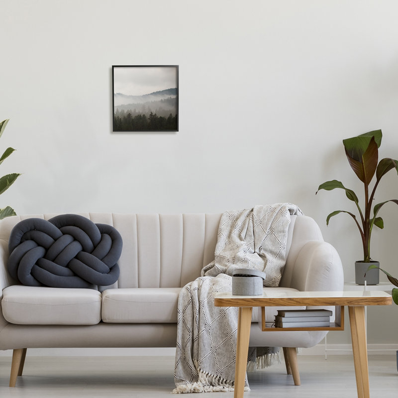 «Floater Frame», reproduction d'art sur bois, H 12 po x l 12 po x P 1,5 po, Giclée encadrée noir minuit