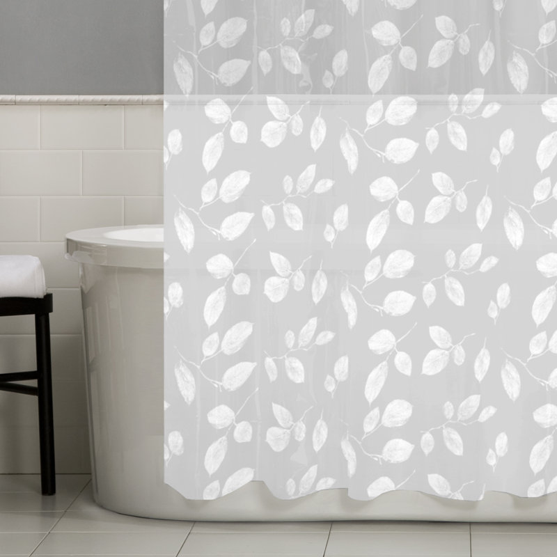 Alva Floral PEVA Single Shower Curtain