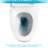 Sleek Ceramic Toilet With Low Water Absorption - Protects From Damage Modern One Piece Rate, Long Lasting