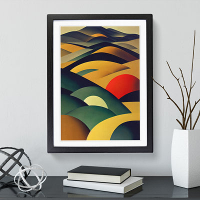 Abstract Mountain Landscapes No.1 - Single Picture Frame Print
